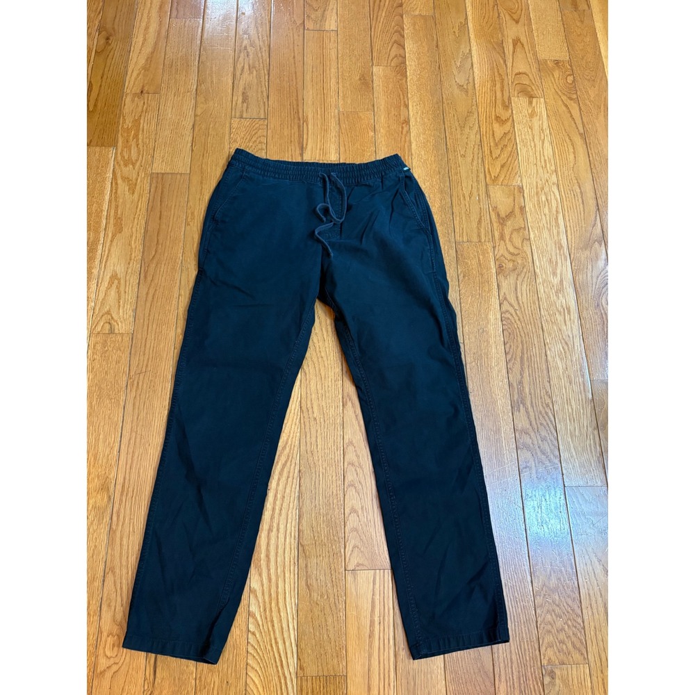 Vans Range Elastic Waist Chino Pants Mens Medium Black Straight Leg Skater